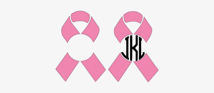 Download Cancer Ribbon Monogram Frame Breast Cancer Logos Svg Free Transparent Png Download Pngkey