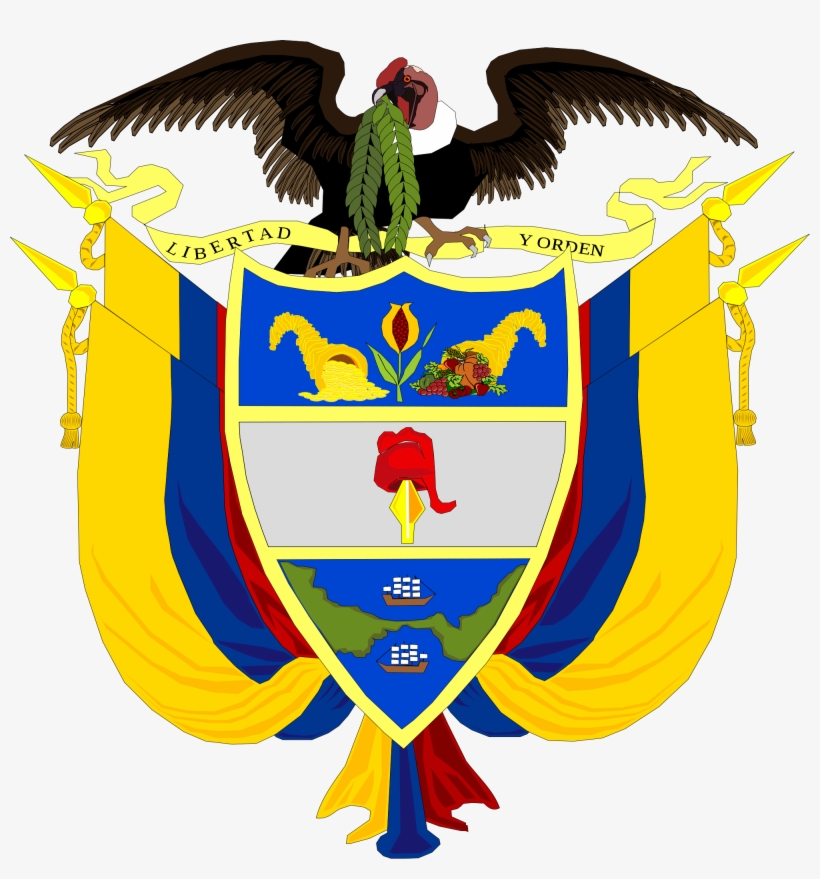 Open - Escudo De Colombia Dibujo, transparent png #1260066