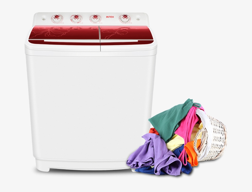 Get Washing Easier With Intex Wmsa85gr - Washing Machine In Cloths, transparent png #1260457