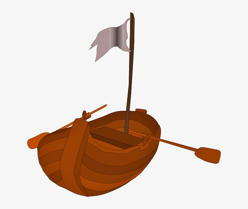 Barco Em Png - Cartoon Viking Boat Png, transparent png #1260784