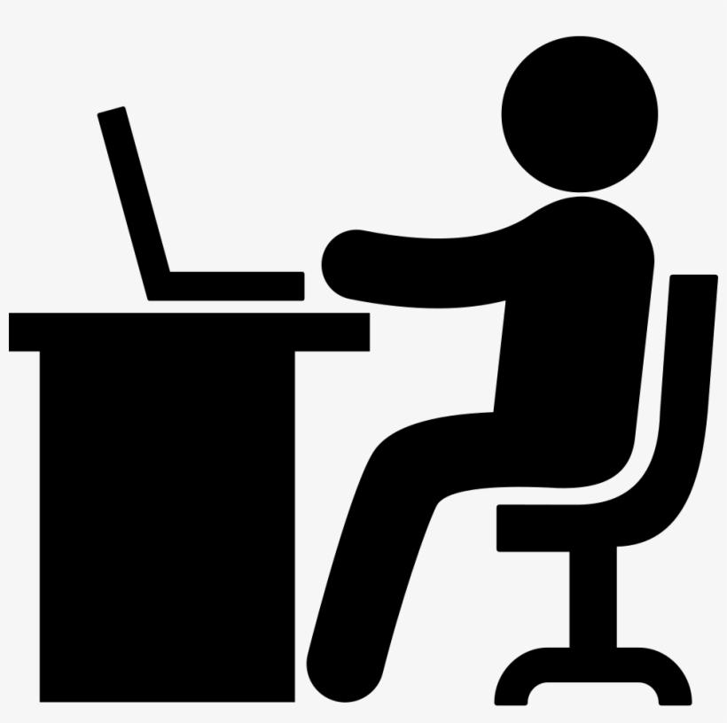 Working With Laptop Vector - People Work Icon, transparent png #1261137