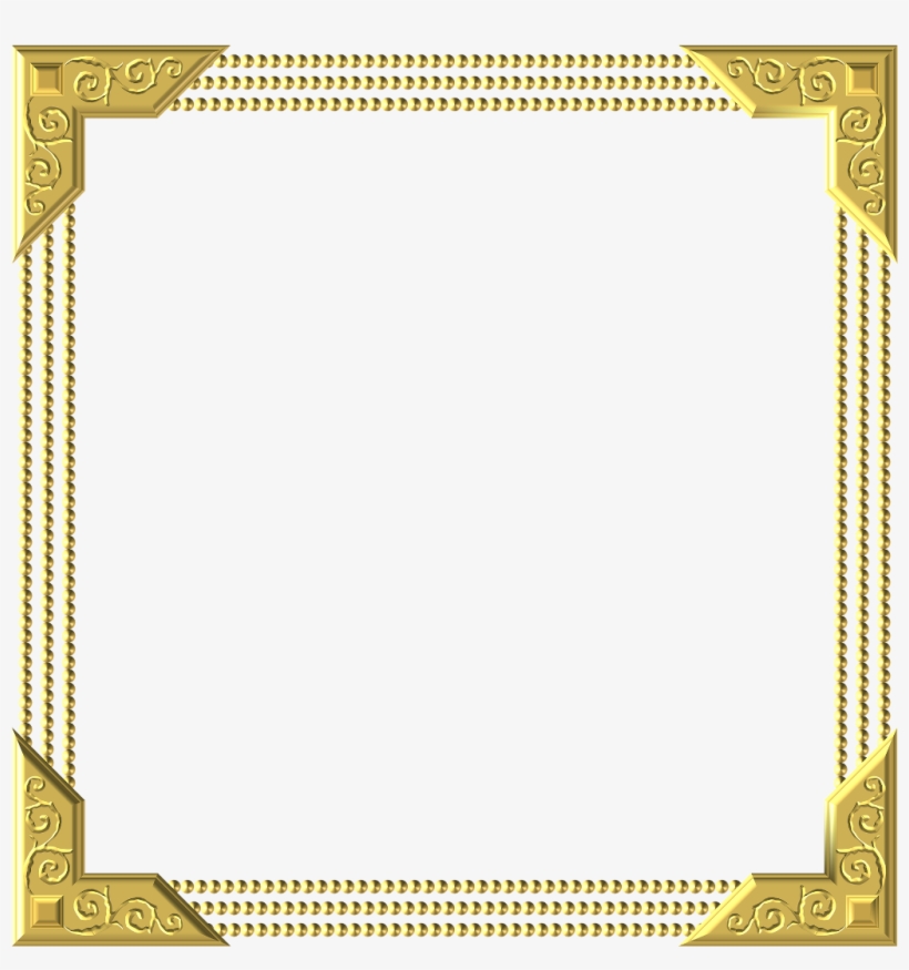 Frame Royal Gold Square Embellishment - Borderline Certificate Design Border, transparent png #1261222