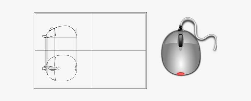 Free Vector Laptop Small Mouse Clip Art - Pointing Device, transparent png #1261485