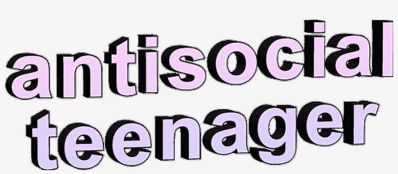 Antisocial Teenager Antisocialclub Antisocialteenager - Antisocial Teenager Png, transparent png #1261648