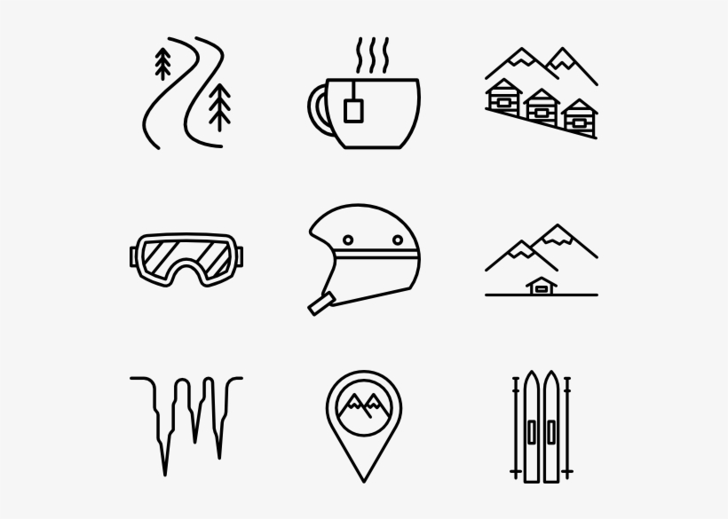 Clip Free Pin By Thulin On Tattoo Pinterest Art - Ski Icons Vector, transparent png #1261853