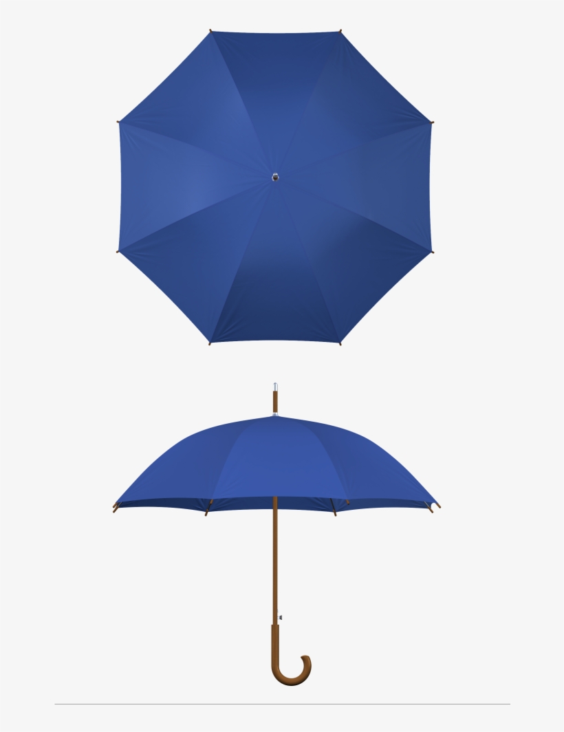 Wood Frame Royal Blue Umbrella - Umbrella Royal Blue, transparent png #1262033