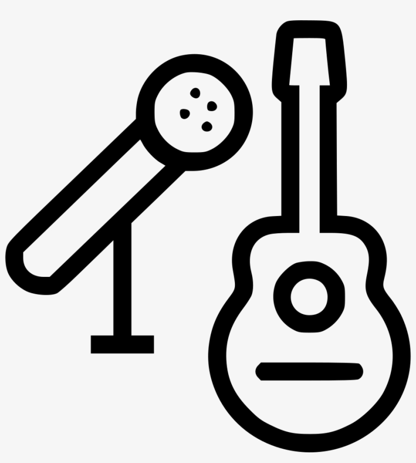 Guitar And Mic Comments - Icon, transparent png #1262306