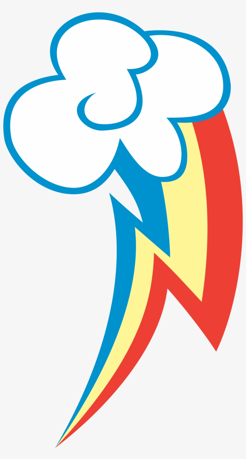Fanmade Rainbow Dash Cutie Mark - My Little Pony Cutie Mark, transparent png #1262493
