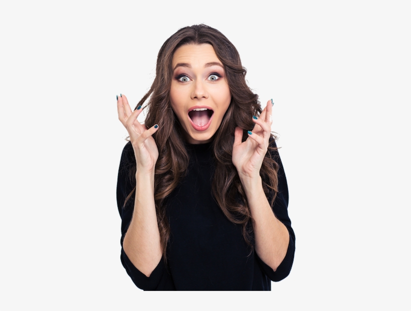 Free 'wow 'em Now' Call - Shocked Lady Png, transparent png #1262538