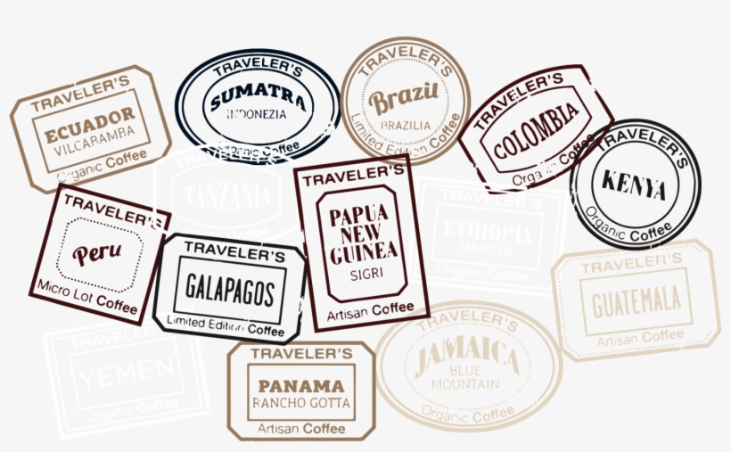 Stamps Artisan Coffee Deisgn Branding Stickers - Sticker, transparent png #1263293