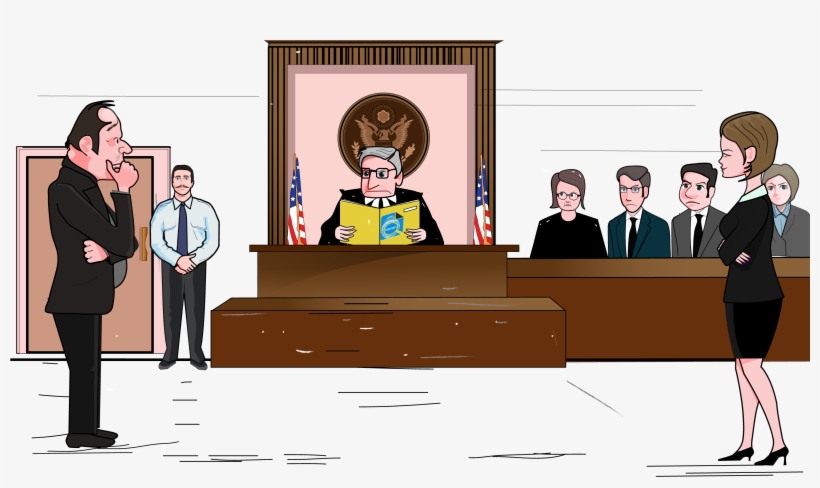 Animation Explainer Video - Courtroom Animated - Free Transparent PNG