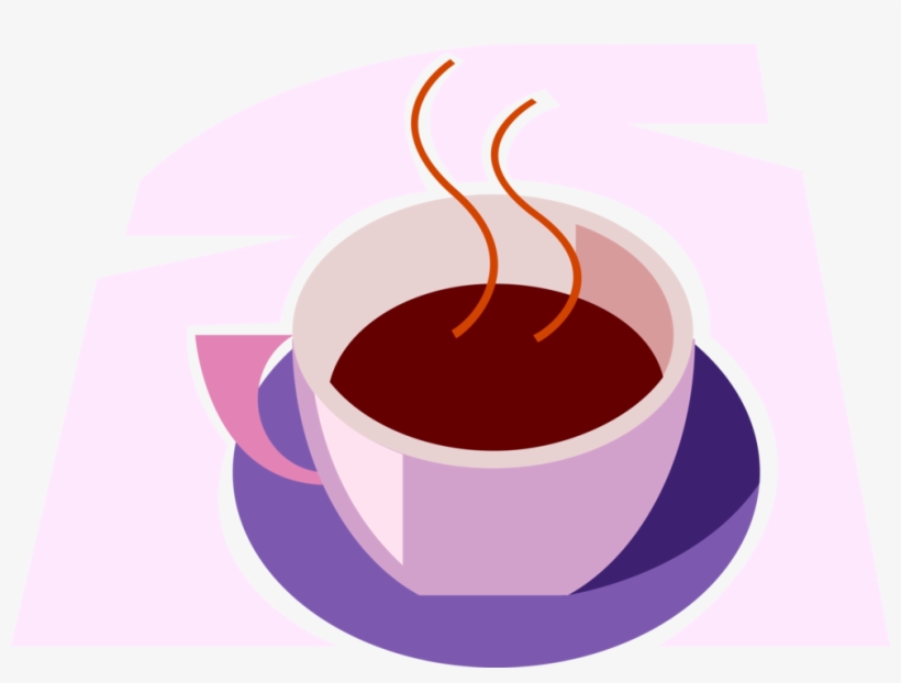 Vector Illustration Of Cup Of Hot Freshly Brewed Coffee - Cup, transparent png #1263398