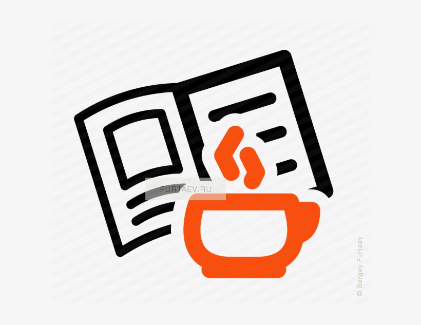 Vector Icon Of Hot Cup Against Opened Book - Book, transparent png #1263514