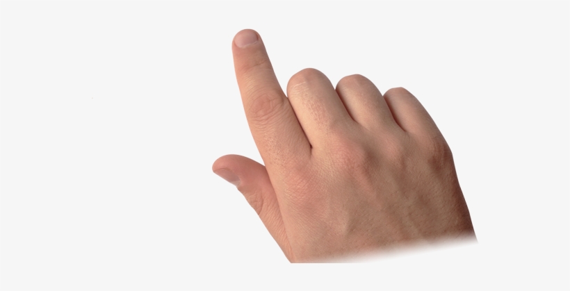 A Closed Hand With The Index Finger Extended Swiping - Index Finger Png, transparent png #1263719