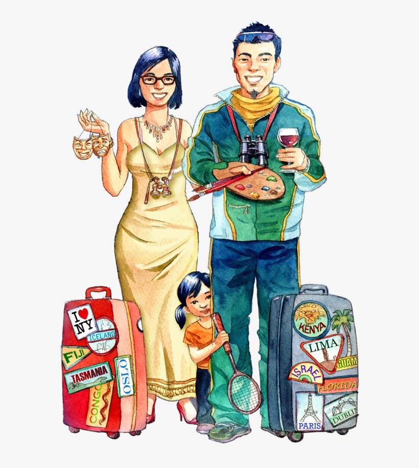 Chinese Tourists Cartoon, transparent png #1263937