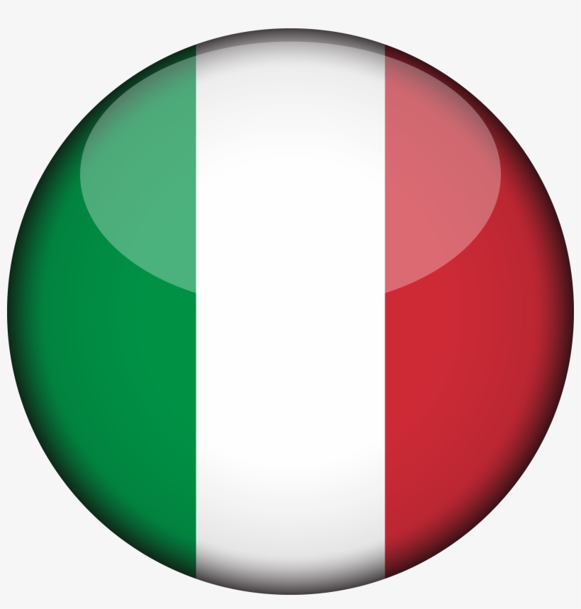 Italy Flag 3d Round Xl - Italian Flag Round Png, transparent png #1264310