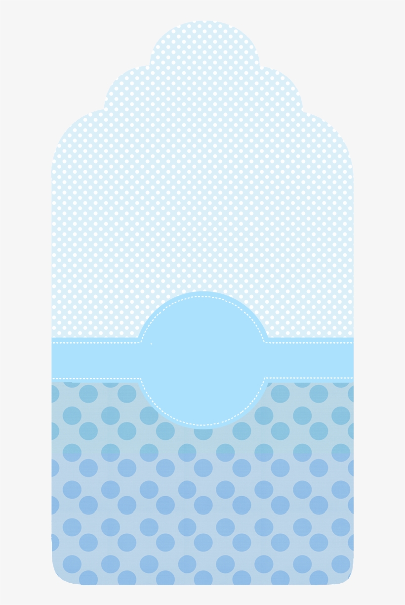 Free Printable Light Blue And Polka Dots Kit - Texto Tag Batismo, transparent png #1264408