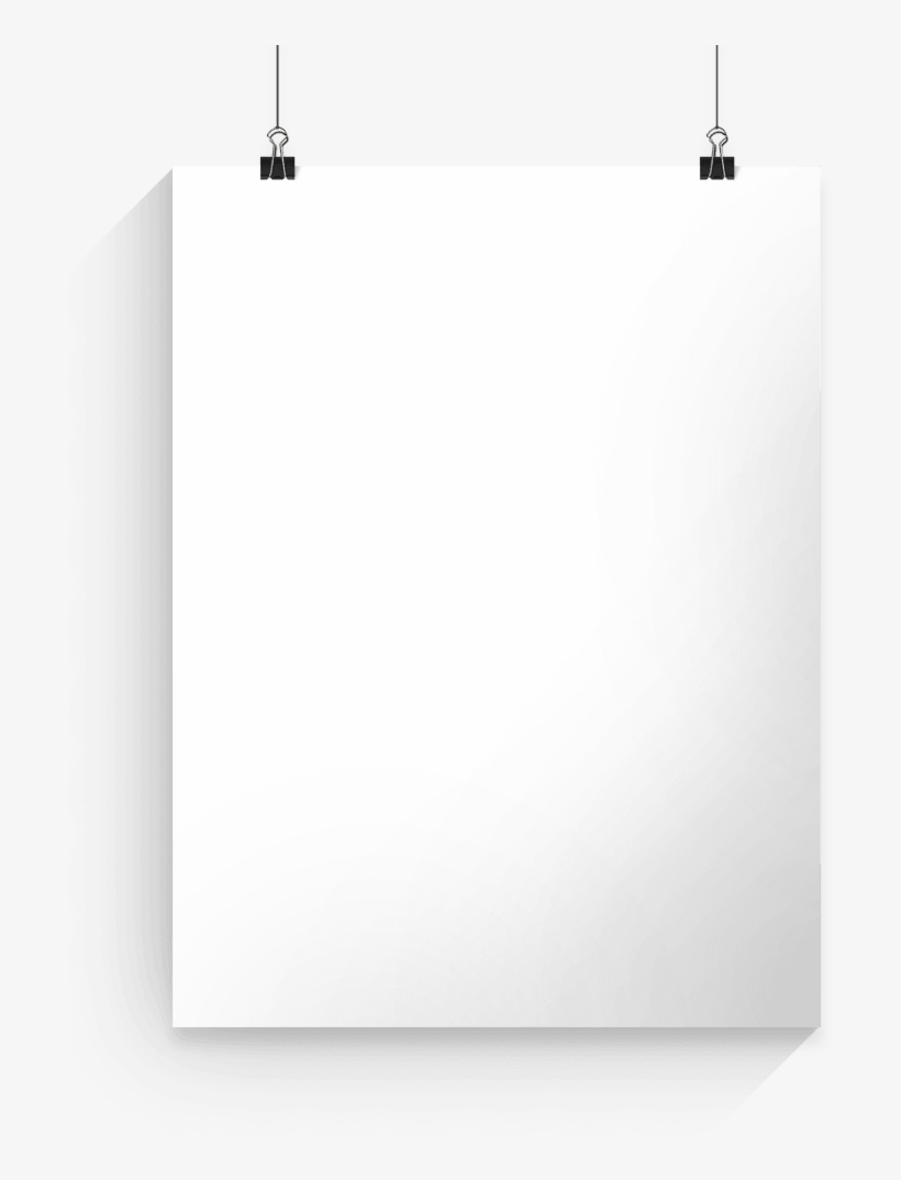 Transparent Poster White Banner Royalty Free Stock - Hanging White Poster Png, transparent png #1264797
