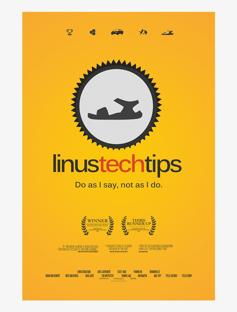 Linus Tech Tips Do As I Say Not As I Do, transparent png #1264857