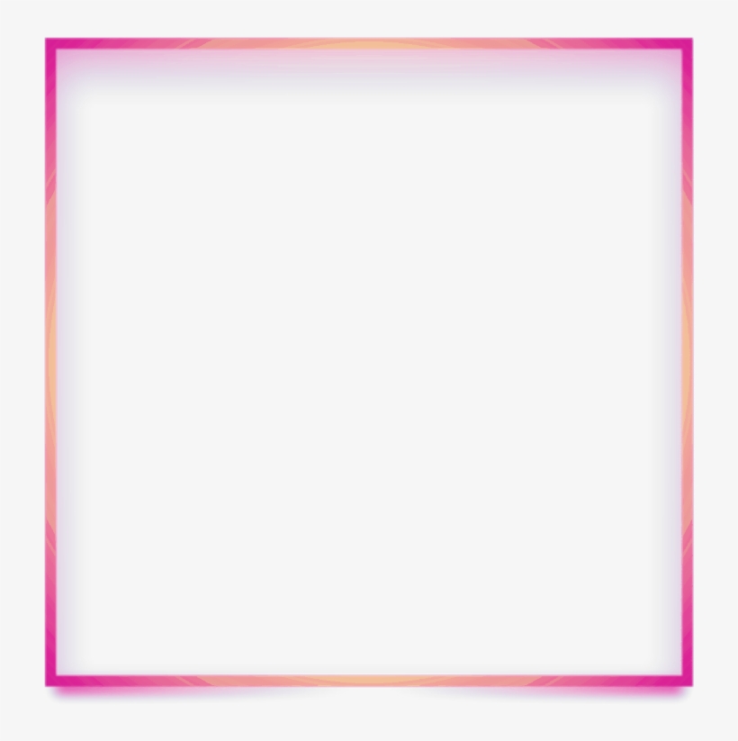 Frame Marco Border Borde Square Cuadro Cuadrado Estilo - Neon Box Transparent, transparent png #1265049