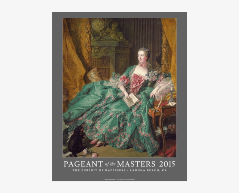 2015 Pageant Of The Masters Poster - 18th Century Woman Dress, transparent png #1265132
