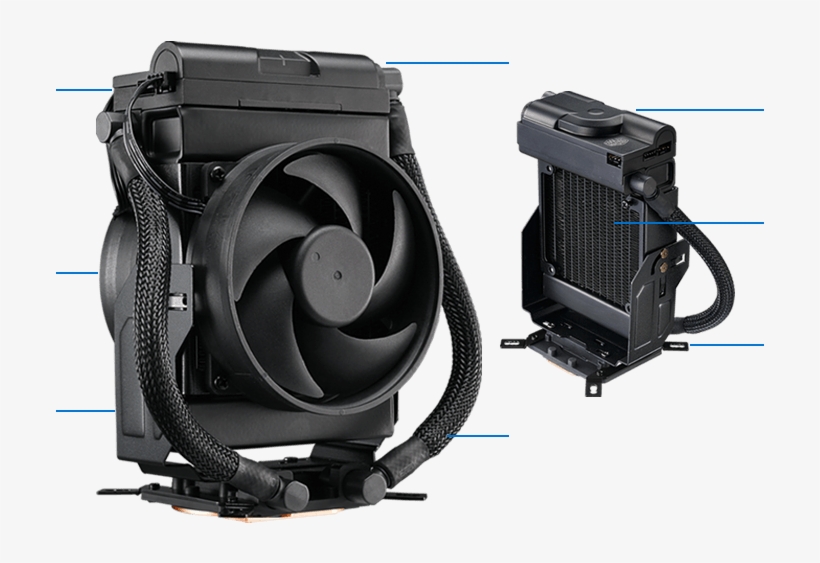 Cooler Master Masterliquid Maker 92, transparent png #1266129