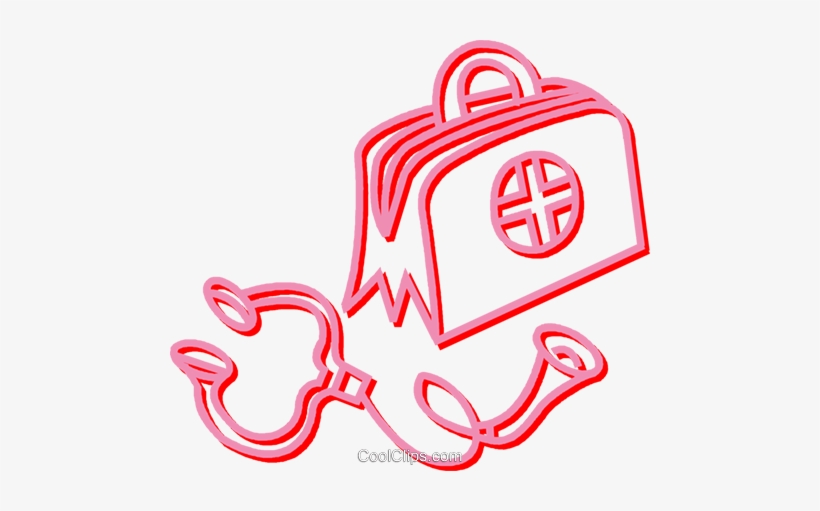 Maletín De Médico Y Un Estetoscopio Libres De Derechos - Maleta De Medico Png, transparent png #1266304