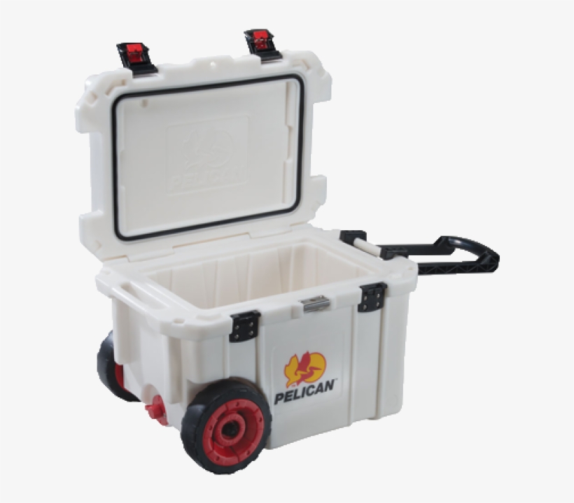 45 Qt Elite Wheeled Pelican Cooler - Pelican Elite 45 Quart Cooler (white), transparent png #1266632