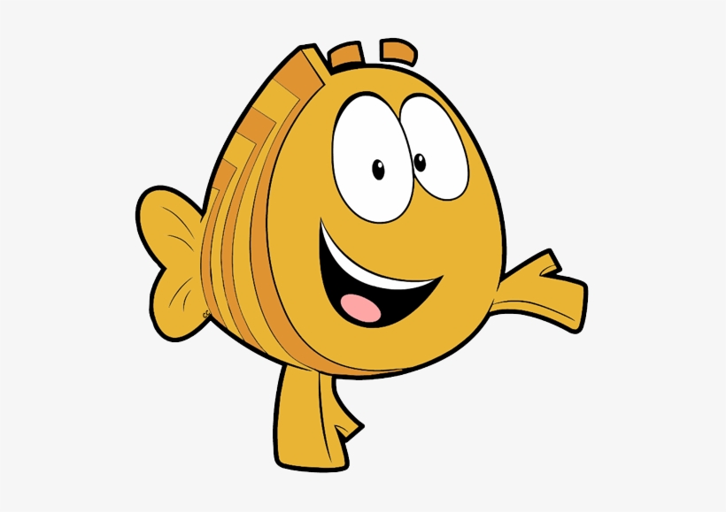 The Following Images Were Colored And Clipped By Cartoon - Bubble Guppies Fish Png, transparent png #1266870