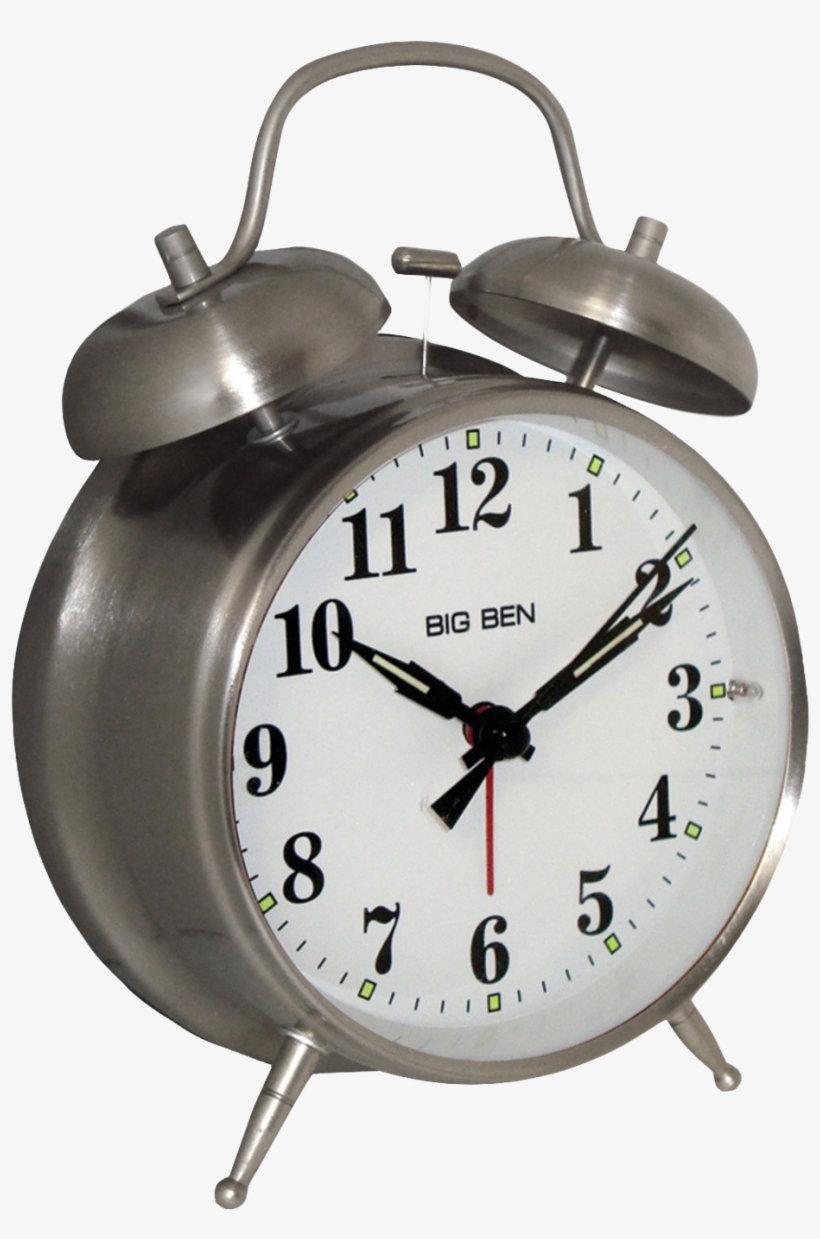 Download Alarm Clock Png Image - Twin Bell Alarm Clock, transparent png #1267296