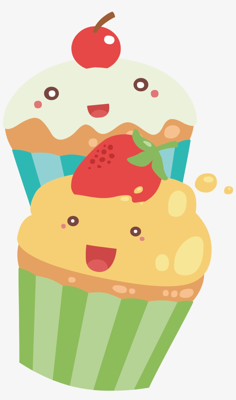 Torta Muffin Cute Cupcakes - Cute Cupcakes Png, transparent png #1267784