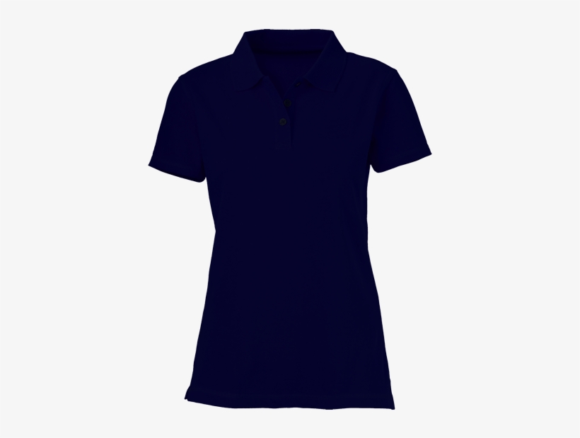 Plain Navy Blue Women - Polo Shirt, transparent png #1267807