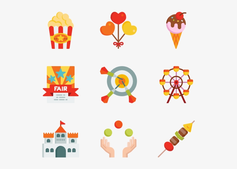 Fair 50 Icons - Juegos De Feria Icono, transparent png #1268033