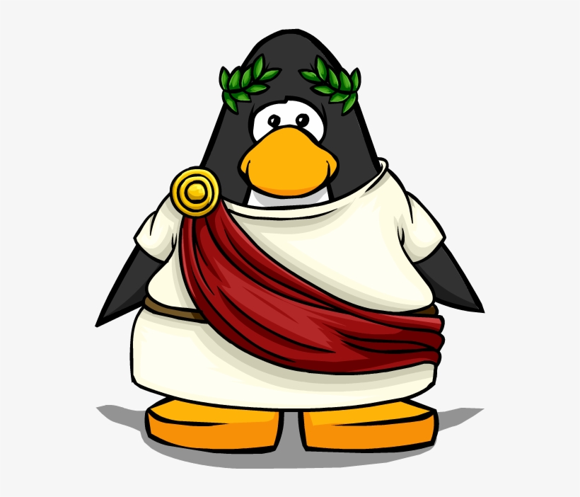 Roman Toga Player Card - Club Penguin Toga, transparent png #1268389