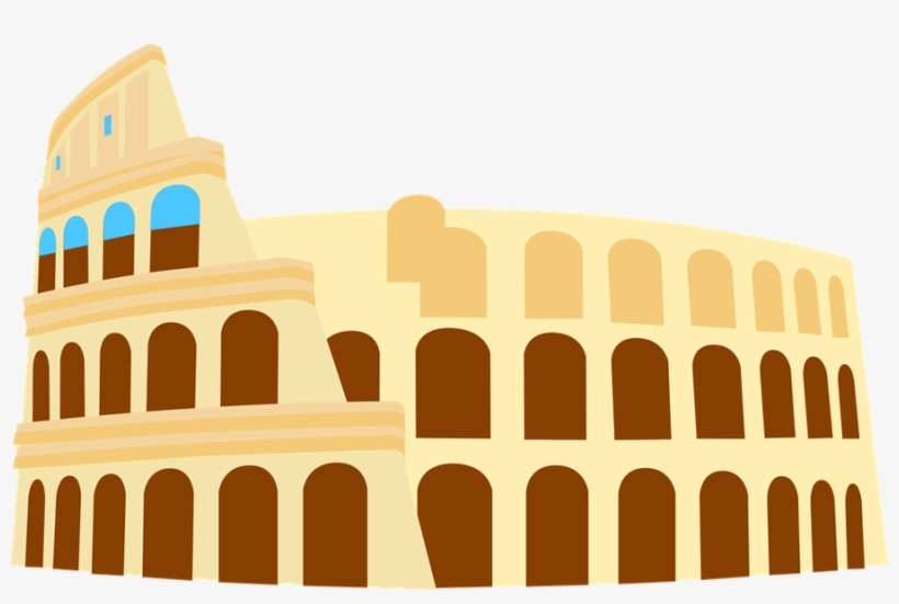 Coliseum Clipart Colosseum Roman Forum Clip Art - Colosseum Graphic, transparent png #1268459