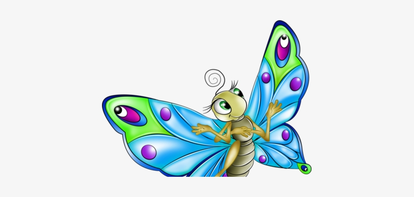 Gif De Flores Y Mariposas Animado Picture - Cartoon Clipart Butterfly, transparent png #1268609