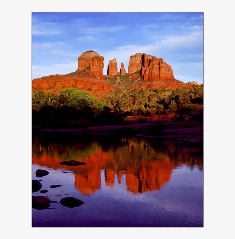 Cathedral Rock Reflection - Cathedral Rock, transparent png #1268680