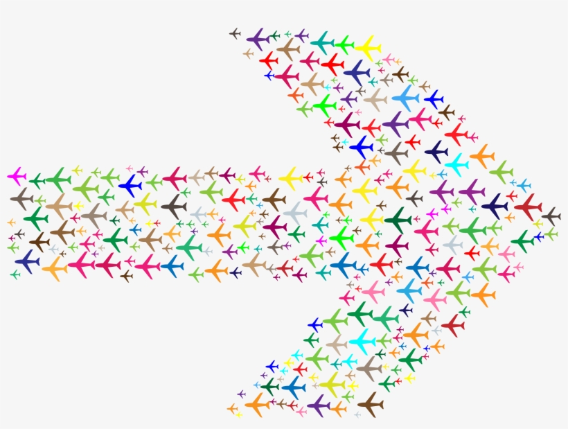 This Free Icons Png Design Of Confused Colorful Planes, transparent png #1268821