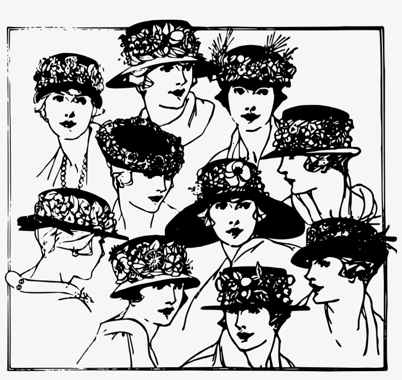 This Free Icons Png Design Of Ladies In Hats, transparent png #1269279