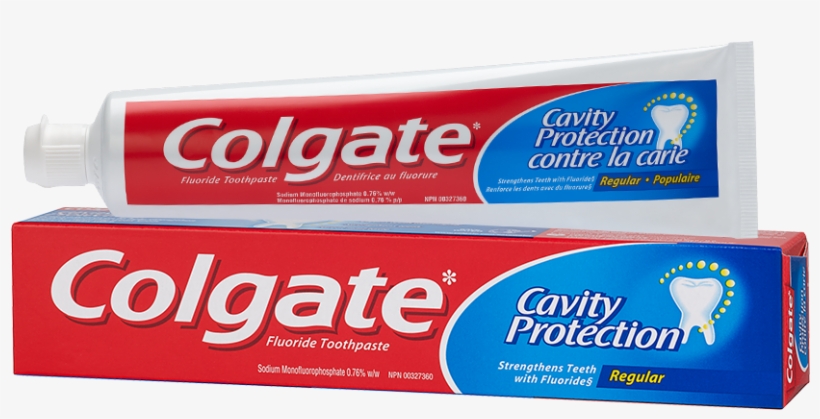 Colgate Png Image Background - Colgate* Cavity Protection Regular Toothpaste, transparent png #1269496