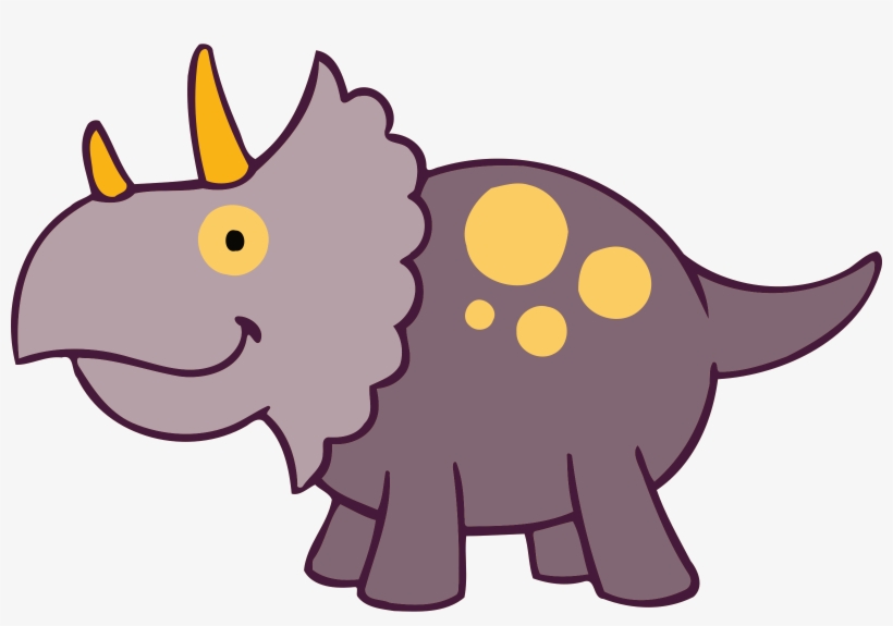 Triceratops Dinosaur Animal Cartoon - Der Dinosaurier-muster-geburtstags-party Der 8 Papierteller, transparent png #1270226