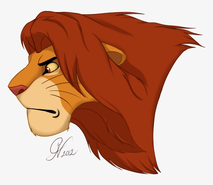 Adult Simba - Lion King Simba Profile, transparent png #1270586
