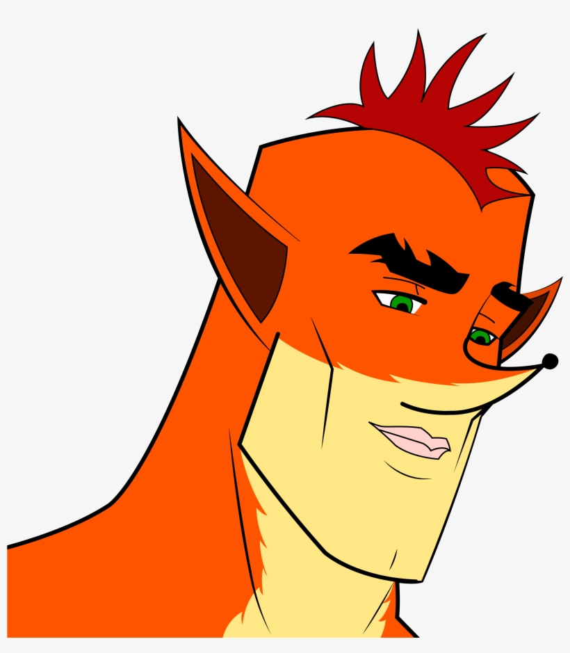 Vr Retro Games Png Retarded Face Transparent - Crash Bandicoot Bad Drawing, transparent png #1270631