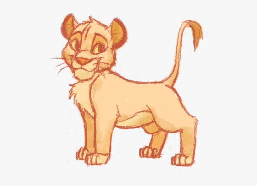 Drew This Simba Doodle Tonight After Coming Back From - Simba Doodle, transparent png #1270761