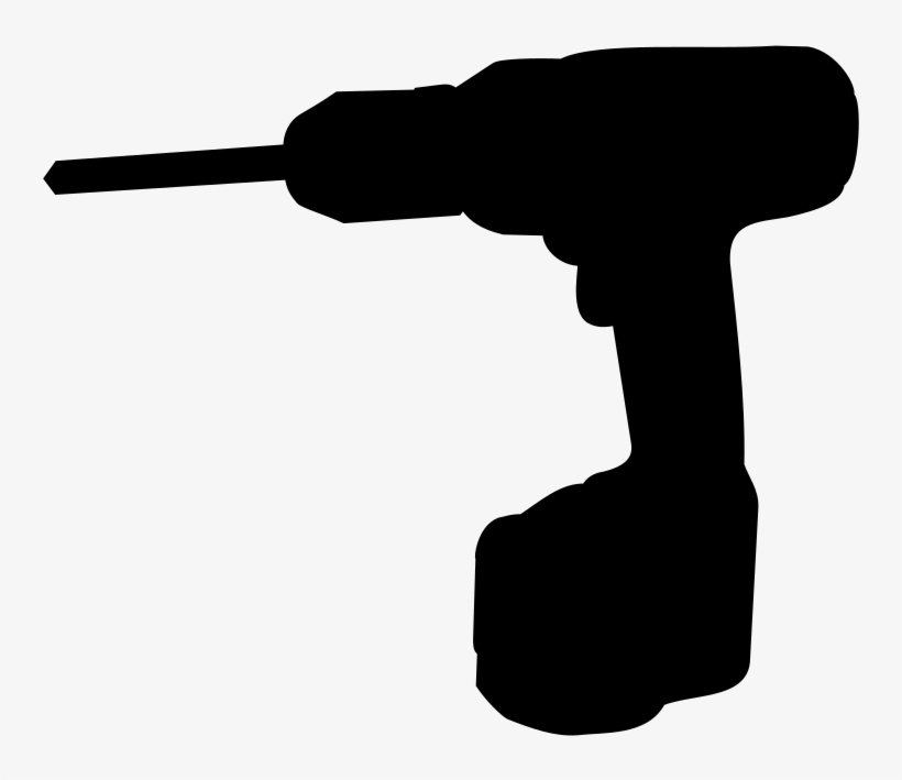 Clip Black And White Download Collection Of High Quality - Power Tools Silhouette Png, transparent png #1271523