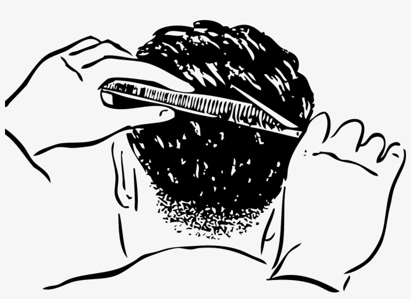 Comb Hair Clipper Hairstyle Hair-cutting Shears Hairdresser - Hair Cutting Clip Art, transparent png #1271690