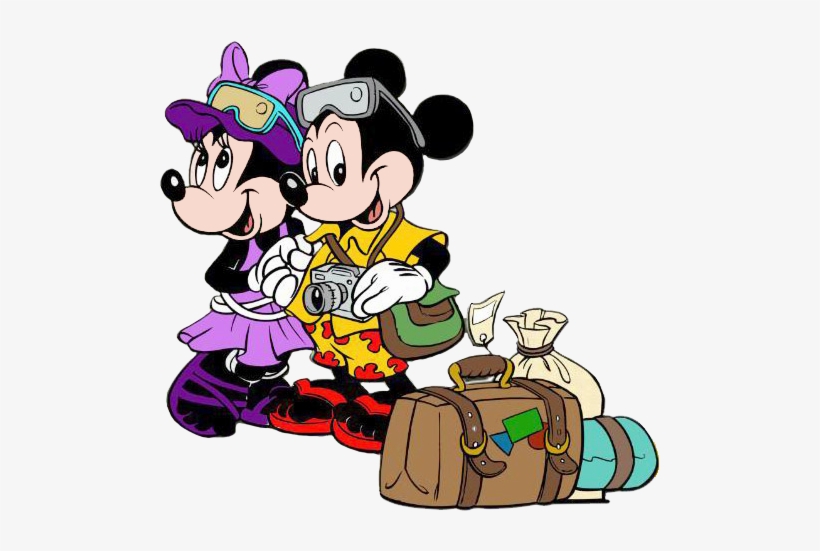 Mickey Mouse Head Silhouette Clipart - Mickey And Minnie Traveling, transparent png #1272053