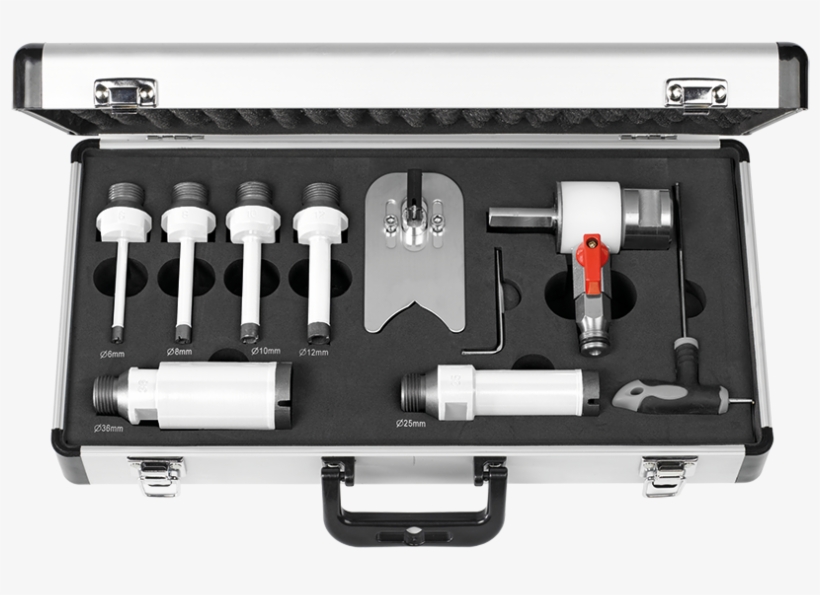 Tile Drill Kit For Use With Water Cooling On Cordless - Carat Diamantboorset, transparent png #1272180