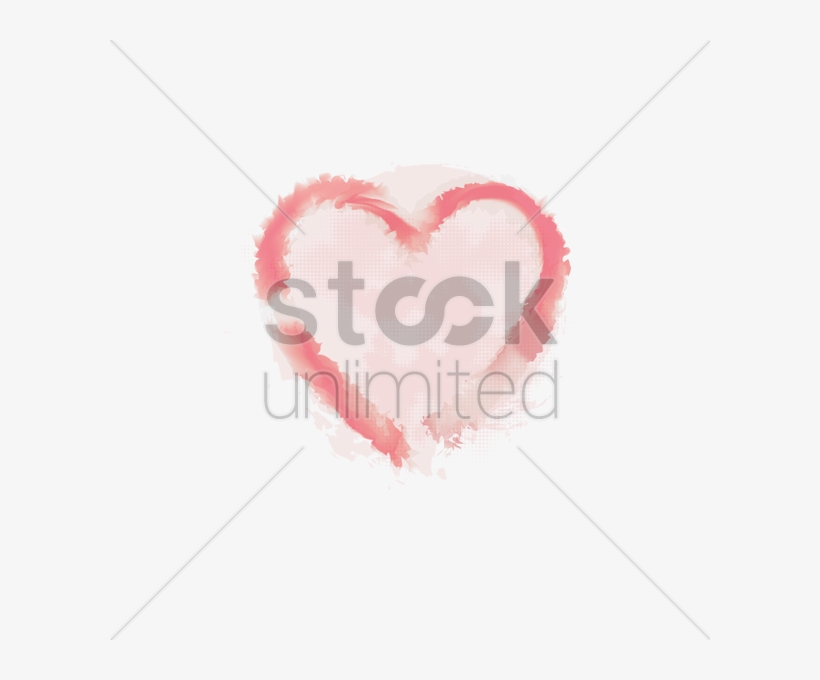 Watercolor Heart V矢量图形 - Vector Graphics, transparent png #1272263