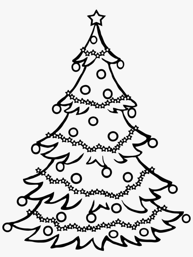 Christmas Tree Drawing {png} - Christmas Tree For Drawing, transparent png #1272747